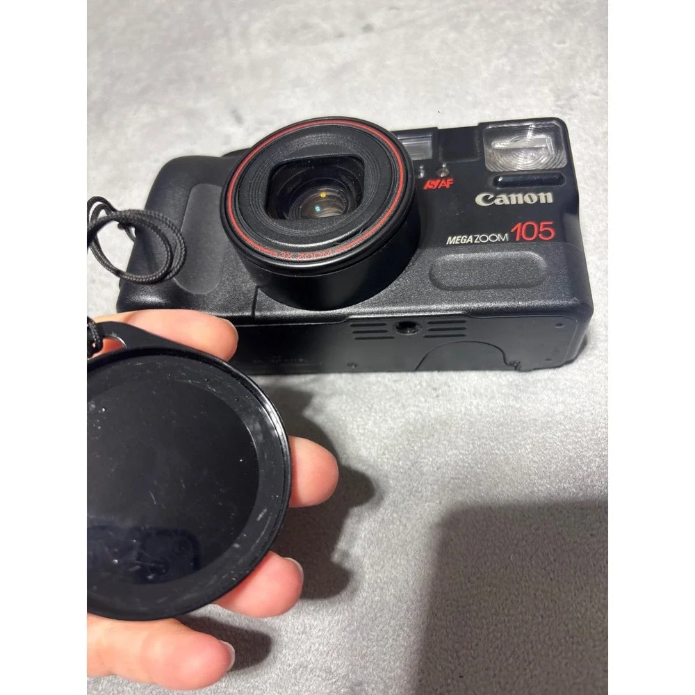 Canon Sure Shot Camera Mega Zoom 105 SAF 35mm Point and Shot Snappy Parts Only